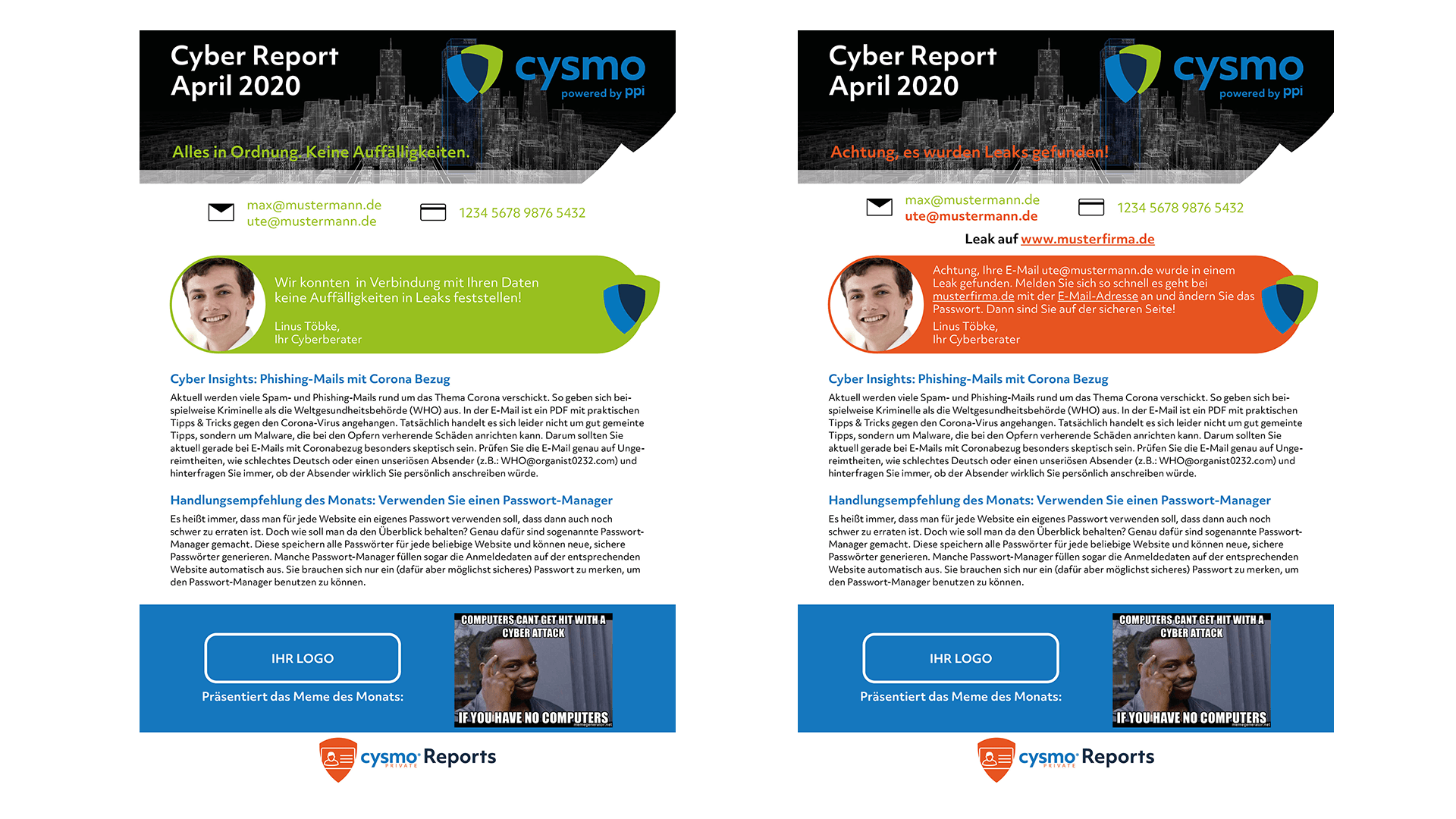 cysmo® sample cyber report