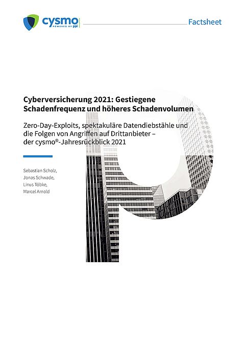 Cyberversicherungen 2021: Gestiegene Schadenfrequenz und höheres Schadenvolumen